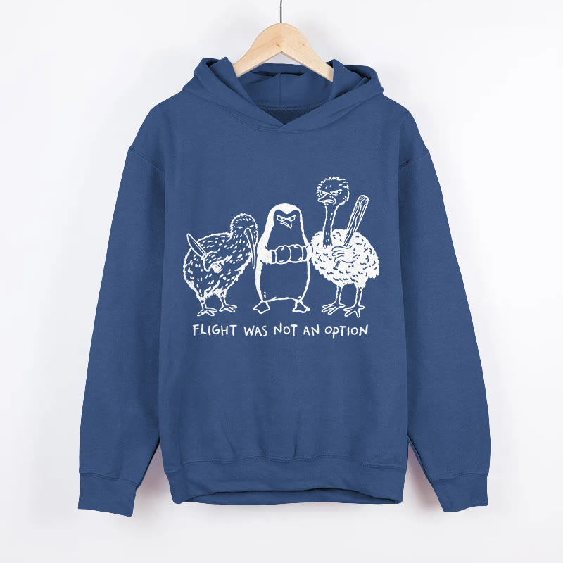 Unisex A Tough Decision Pattern Long Sleeved Hoodie - Dark Blue - US44-46(8XL) - image 4