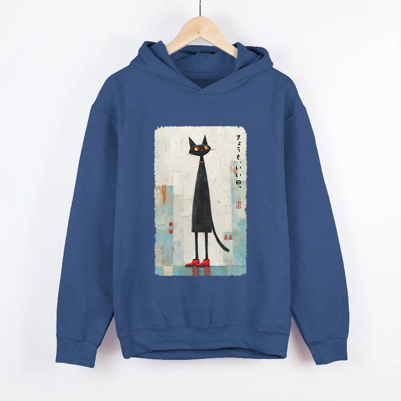 Unisex Another Good Day Long Sleeved Hoodie - Dark Blue - US44-46(8XL) - image 2