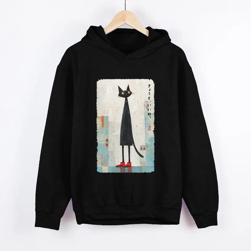 Unisex Another Good Day Long Sleeved Hoodie - Black - US44-46(8XL) - image 1