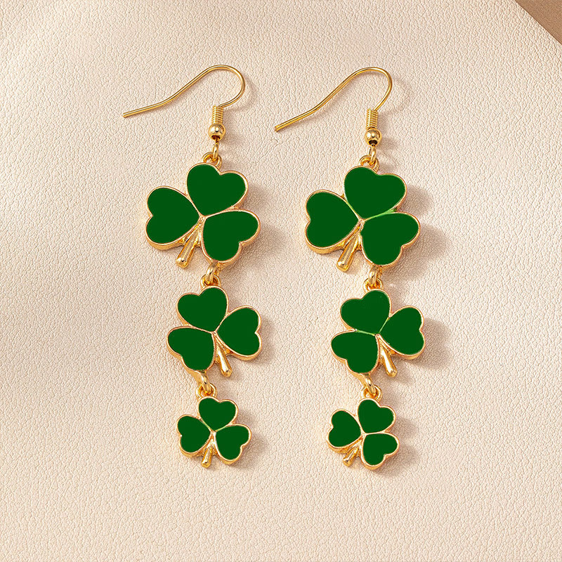 St. Patrick's Day Irish Party Fashion Clover Earrings - image 3