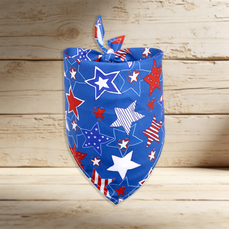 American Independence Day Pattern Print Cat And Dog Bandana - 1 - 42*42 - image 2