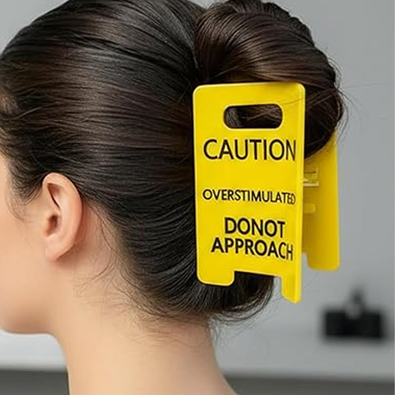 Funny Yellow Hairs Clips For Thick Hairpin - image 1