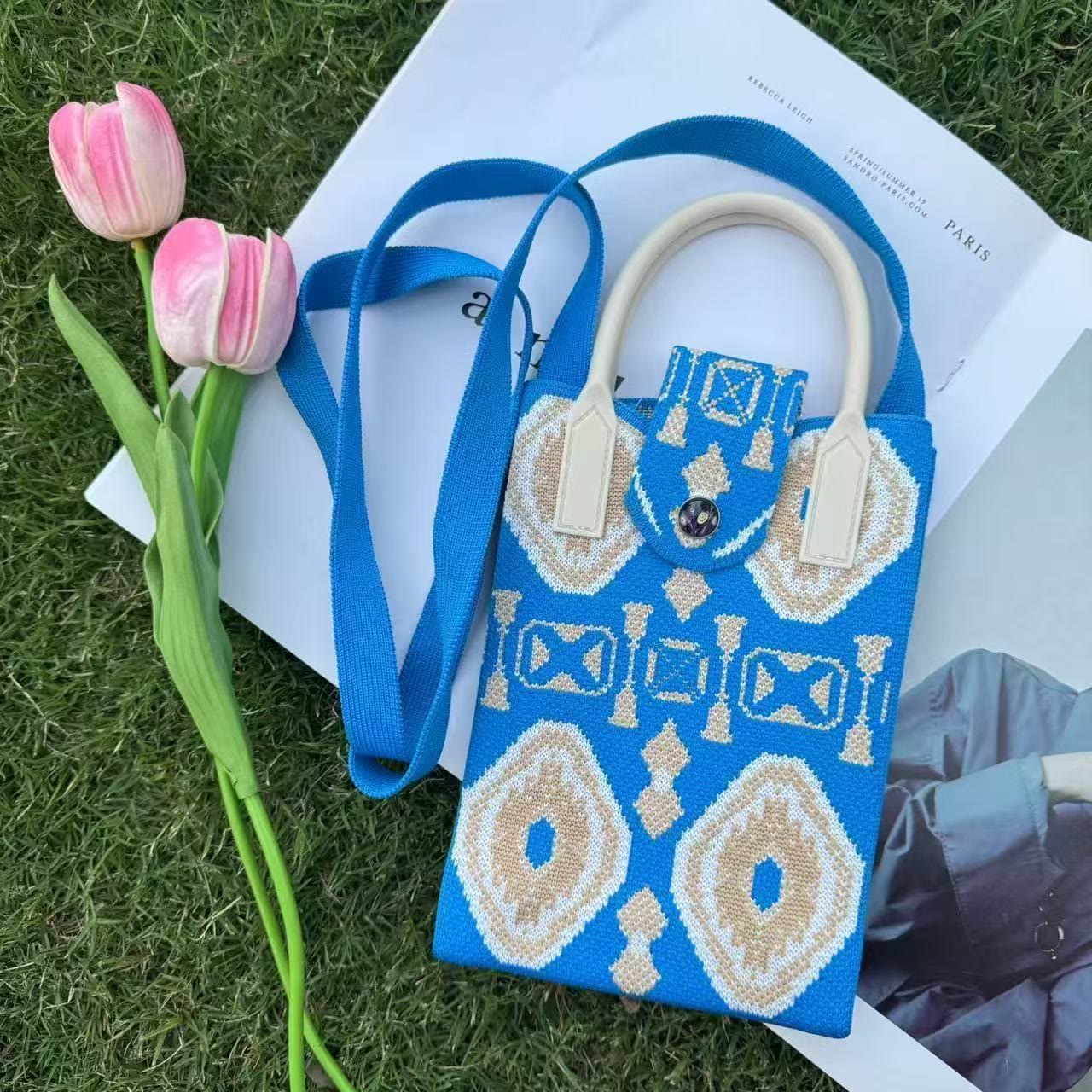 Boho Ethnic Patterns Knitted Crossbody Bag - 12 - 18*4.5*12cm - image 13