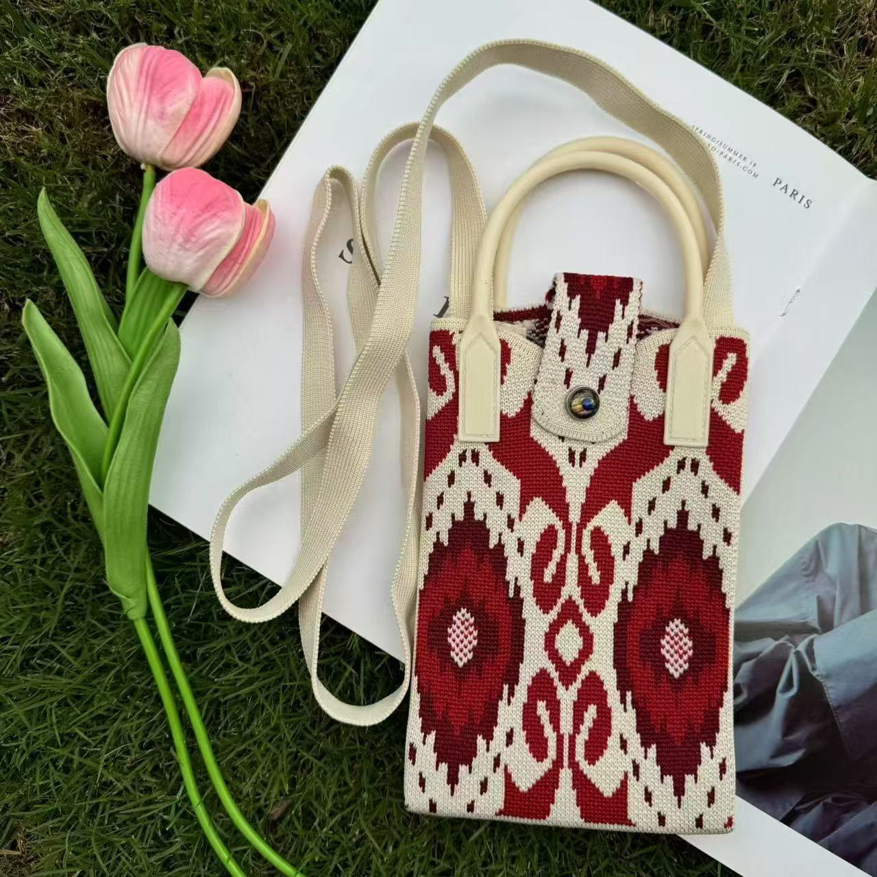 Boho Ethnic Patterns Knitted Crossbody Bag - 20 - 18*4.5*12cm - image 21