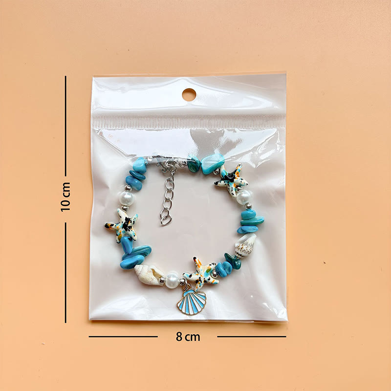 Beach Shell And Starfish Handmade Bracelet - image 6