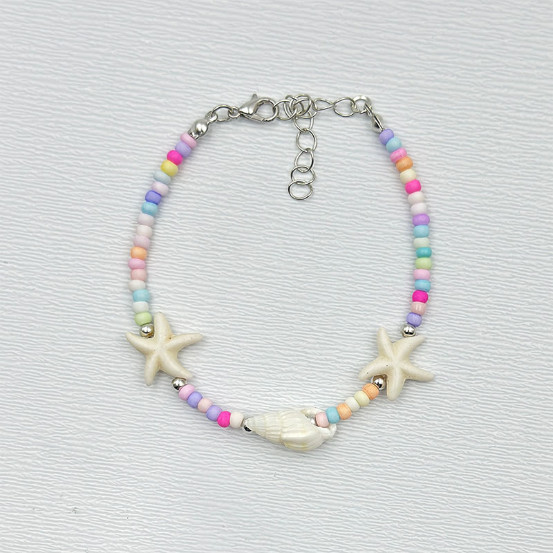Beach Shell And Starfish Handmade Bracelet - 33 - 15-20cm - image 40