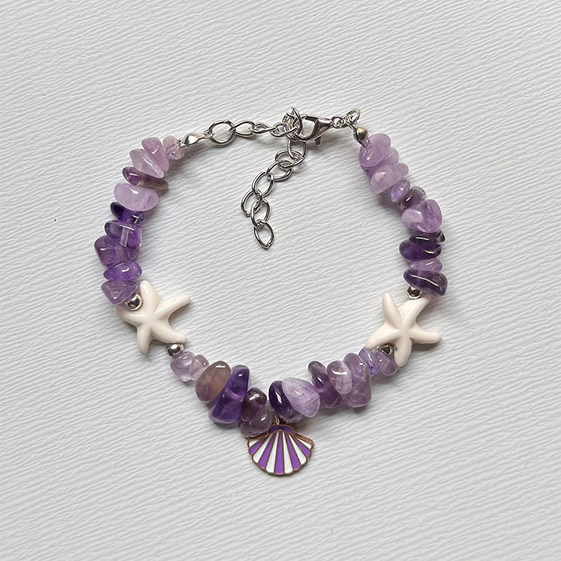 Beach Shell And Starfish Handmade Bracelet - 24 - 15-20cm - image 31