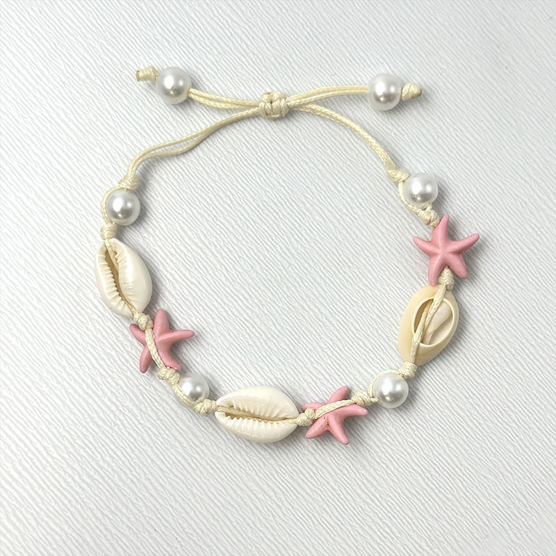Beach Shell And Starfish Handmade Bracelet - 37 - 15-20cm - image 44