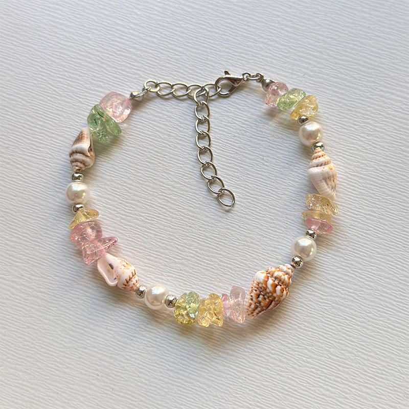 Beach Shell And Starfish Handmade Bracelet - 19 - 15-20cm - image 26