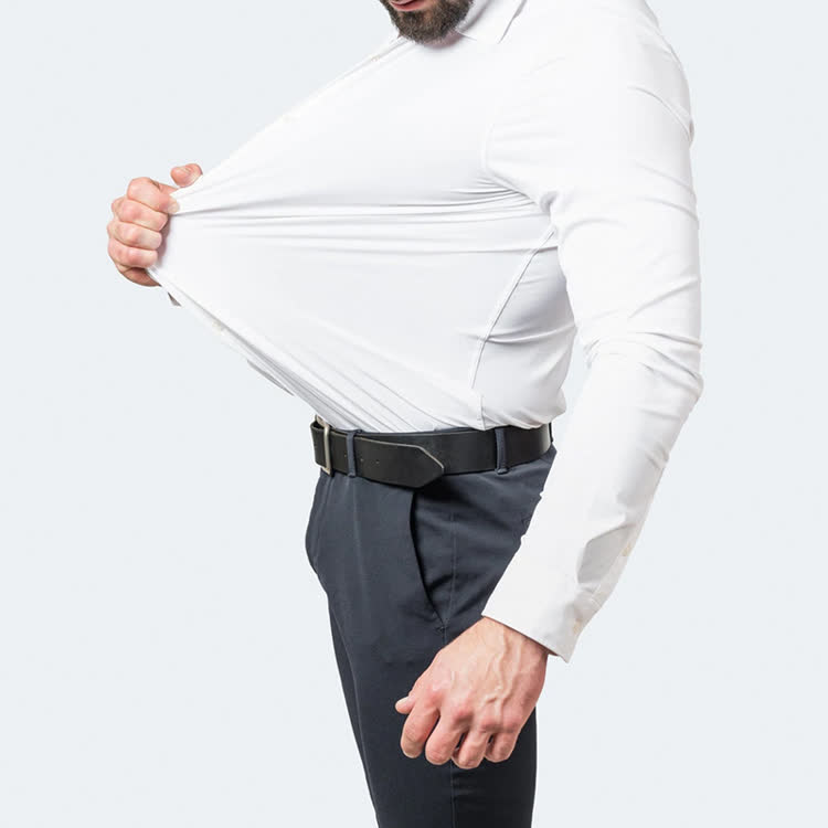 Gentle Office Man High Elasticity Non-iron Thin Shirt - image 3