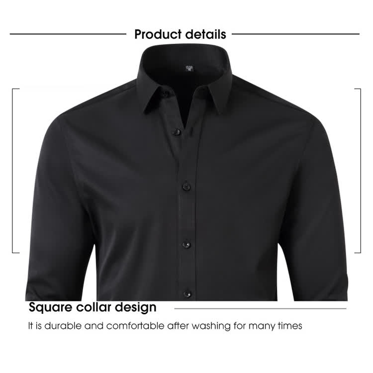 Gentle Office Man High Elasticity Non-iron Thin Shirt - image 14