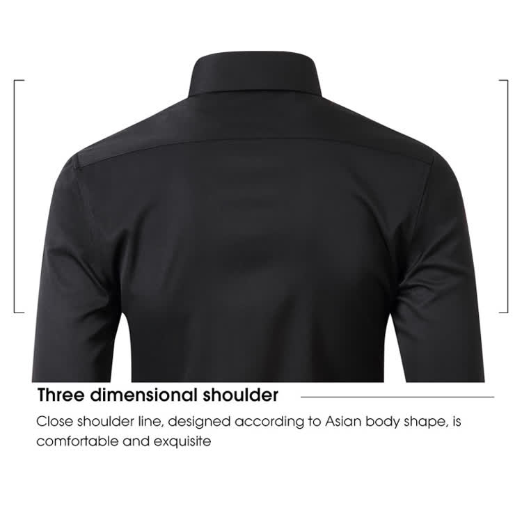 Gentle Office Man High Elasticity Non-iron Thin Shirt - image 15