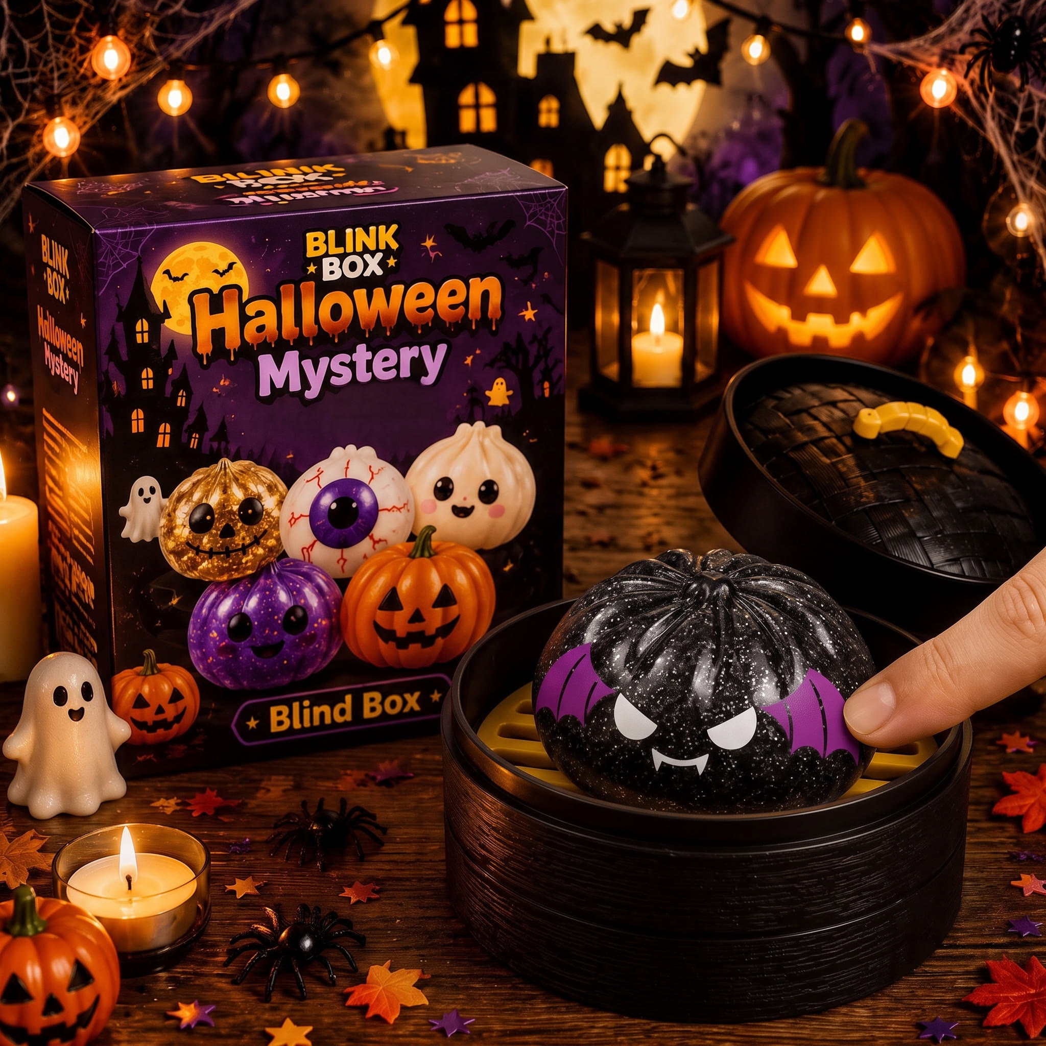 Ghost Squishy Toy – Cute Halloween Stress Relief Squeeze Toy - F - image 6