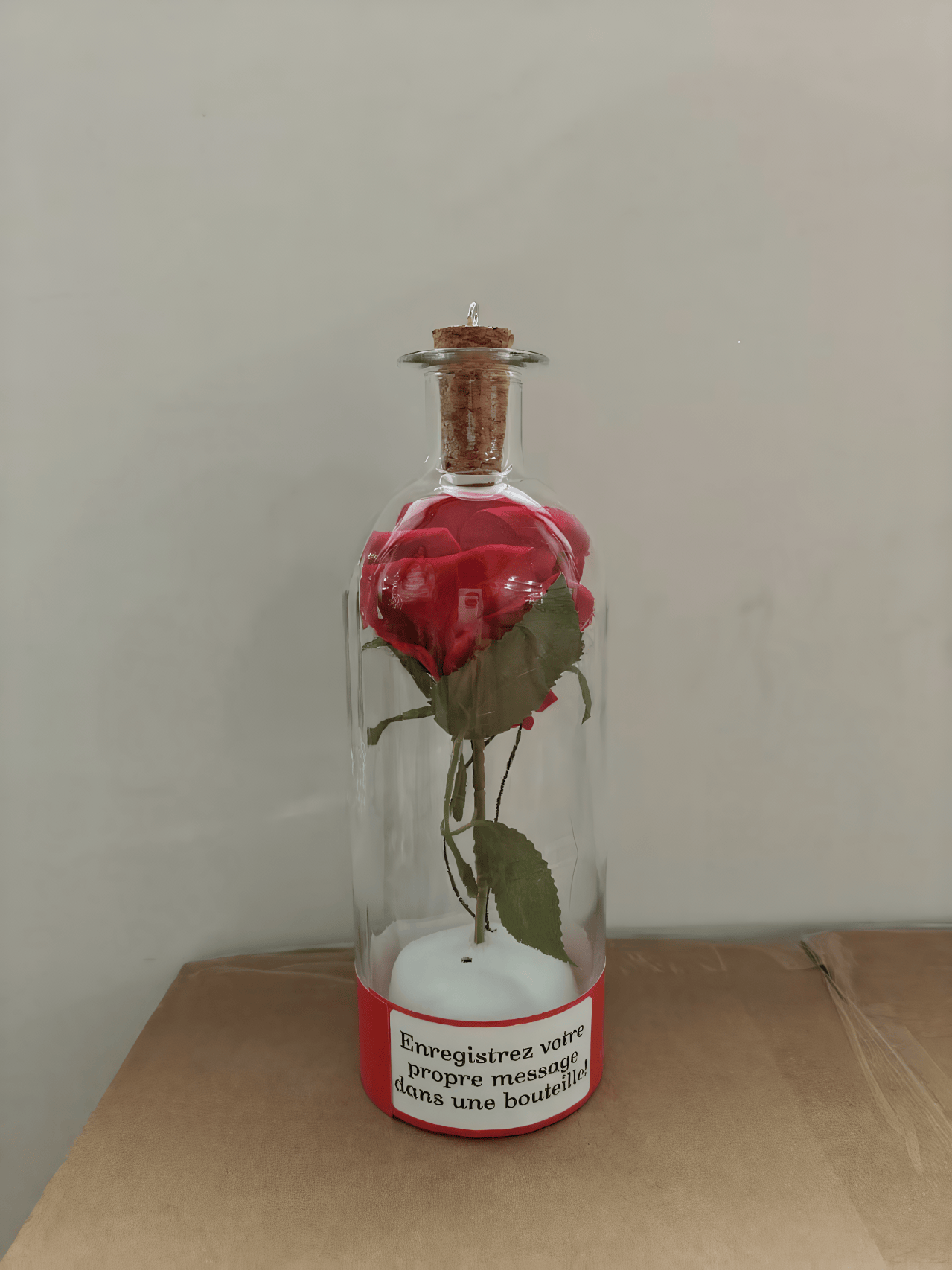 Christmas Tree Message In A Bottle – A Personalized Voice Recording Christmas Gift Keepsake (AAA Batteries Not Included) - Rose-style - image 2