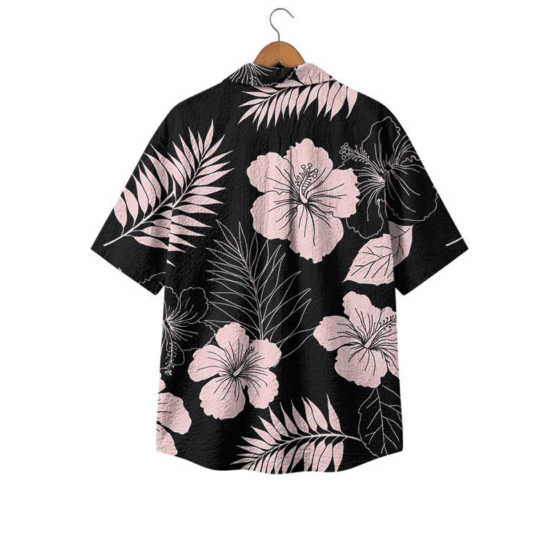 Casual Tropical Floral Boxy Fit Short Sleeve Polyester Aloha Shirt - image 2