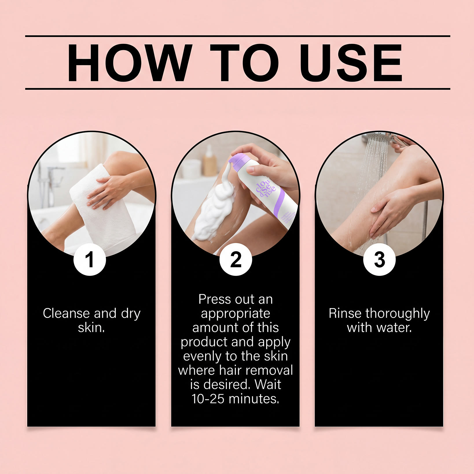 Pain-Free Hair Removal Cream for Sensitive Skin, Aloe & Hyaluronic Acid for Soothing Care, Suitable for Men & Women - image 3