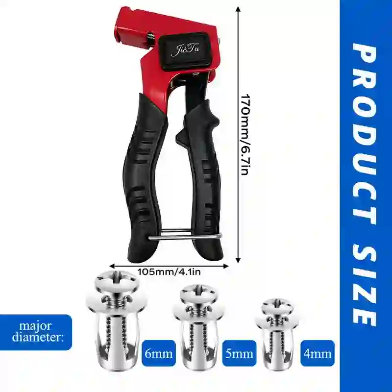 30Pcs/90Pcs Heavy-Duty Carbon Steel Button Rivet Locking Nuts Set - Flower nut gun - image 3
