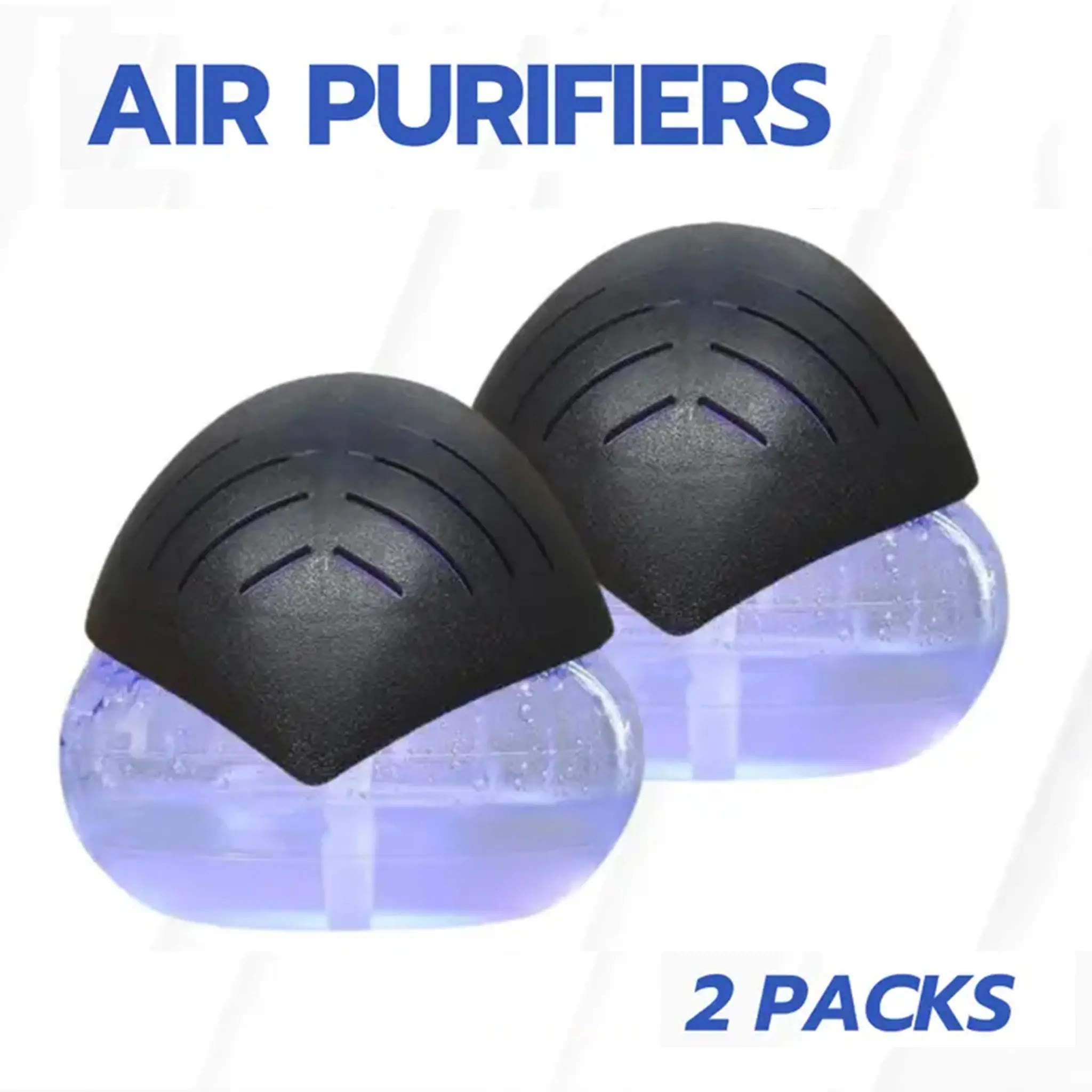 All-in-One Air Purifier - Air Washer/Air Revitalizer with 7 Color Adjustable LED Lights - Black (European Spec) - 2pcs - image 2