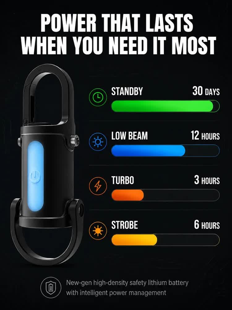Ultra-bright keychain flashlight with mobile phone charging capability - image 3