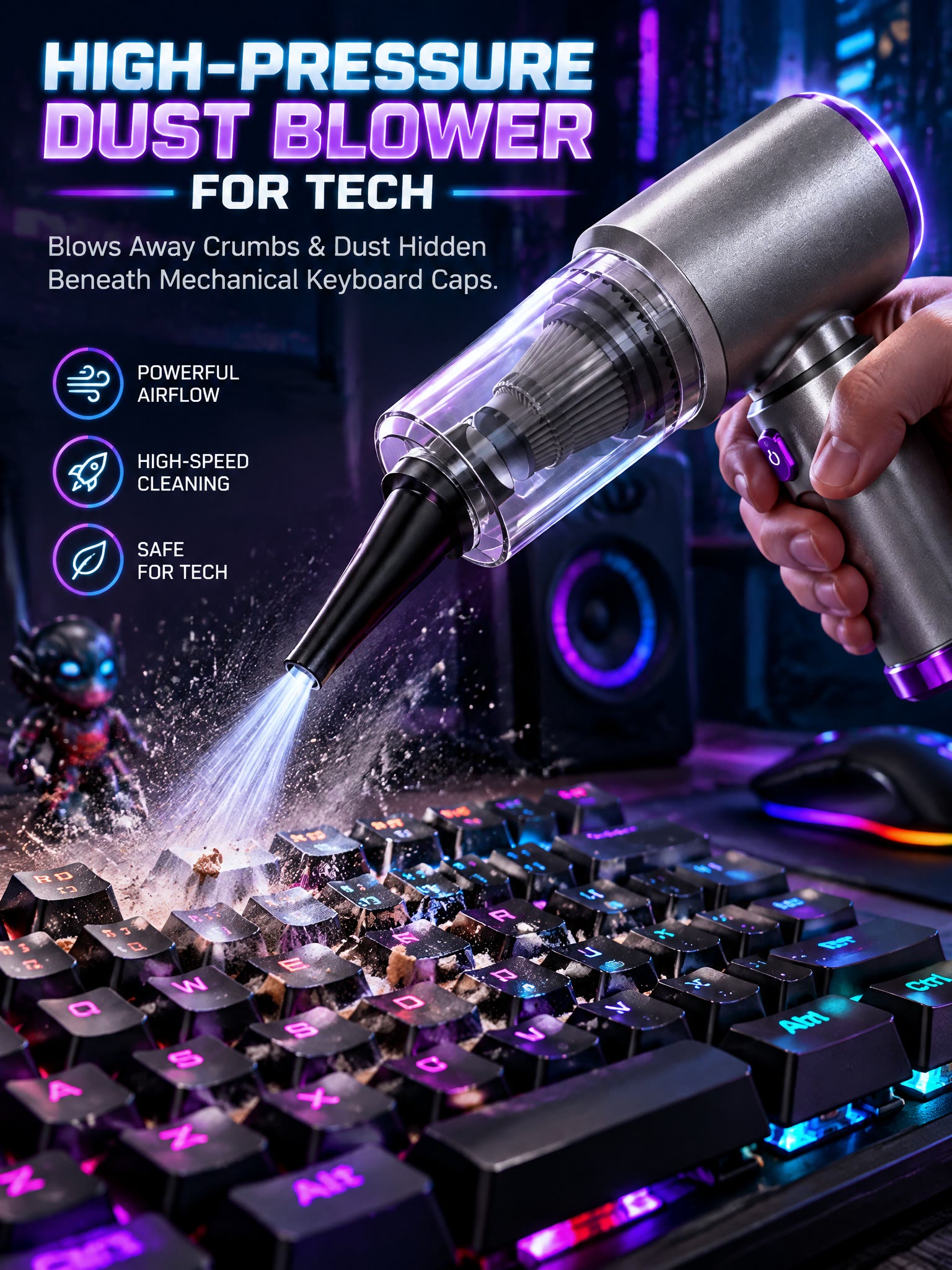 32,000Pa Powerful Cordless Car Vacuum Cleaner - image 37