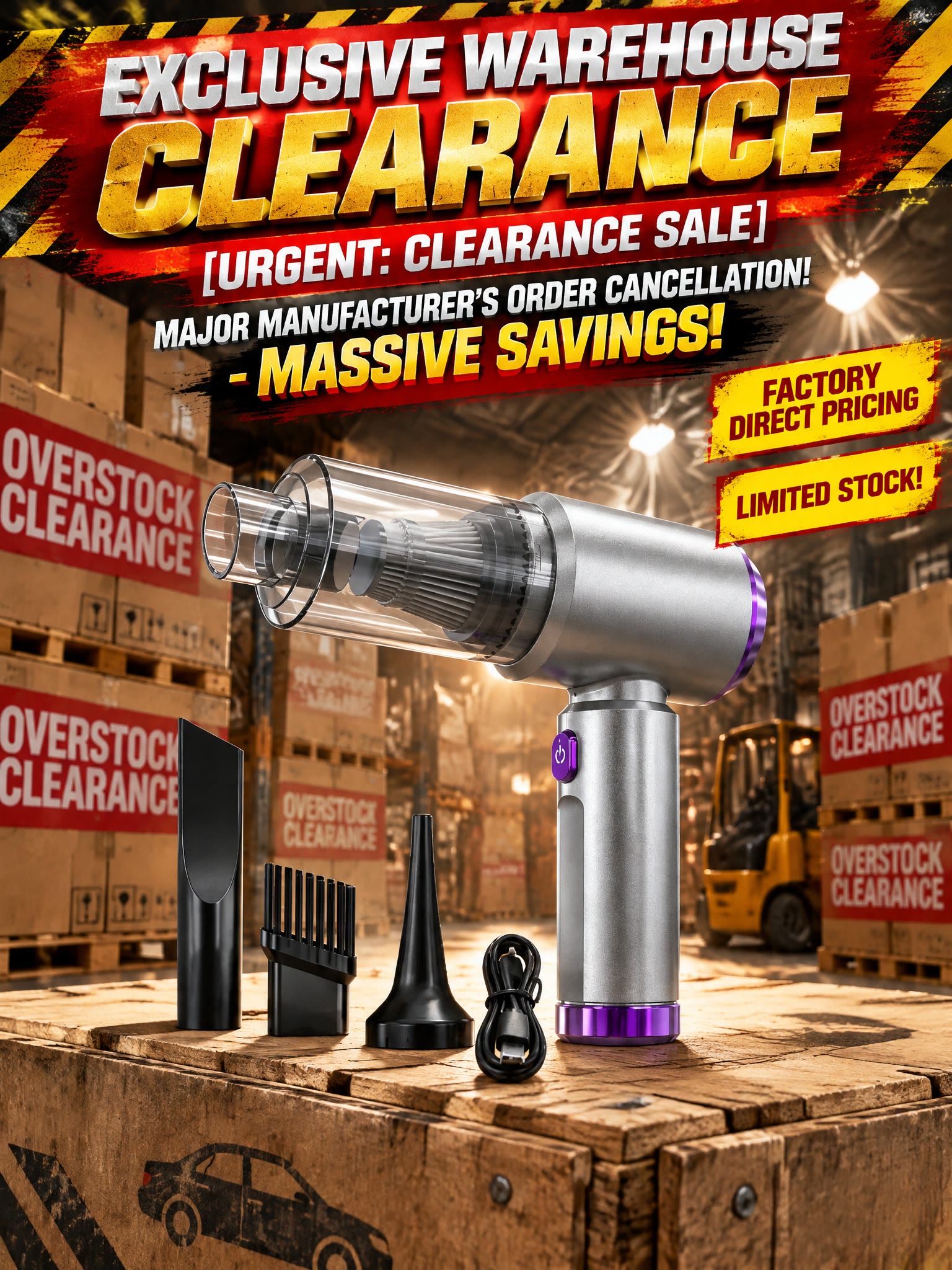 32,000Pa Powerful Cordless Car Vacuum Cleaner - image 42