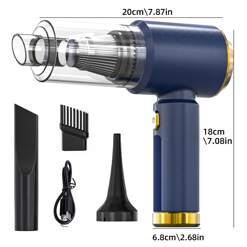 32,000Pa Powerful Cordless Car Vacuum Cleaner - Blue - image 47