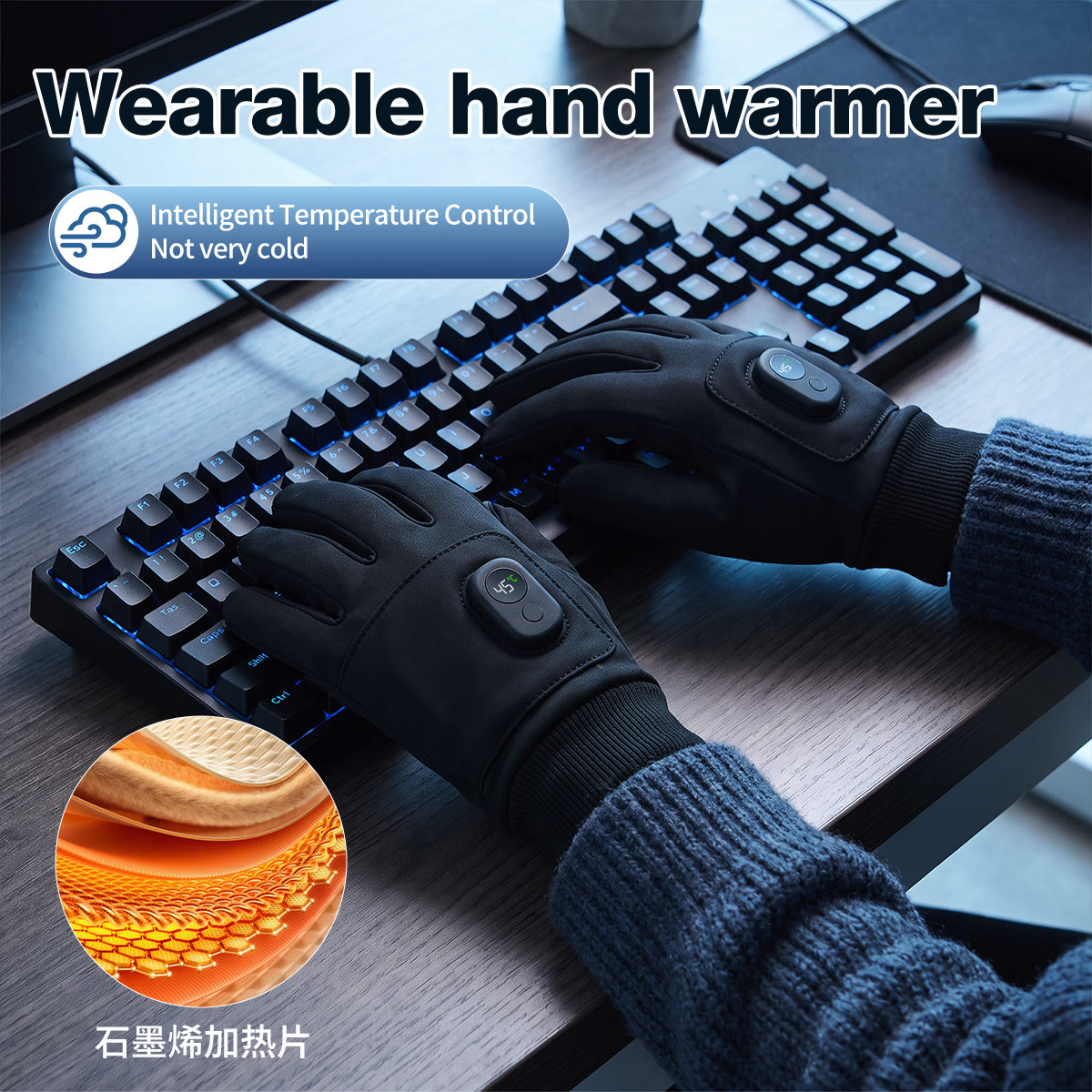 Rechargeable Heated Gloves with Smart Temperature Control – Long Battery Life, Warm Winter Gloves for Office, Gaming & Outdoor A - image 13