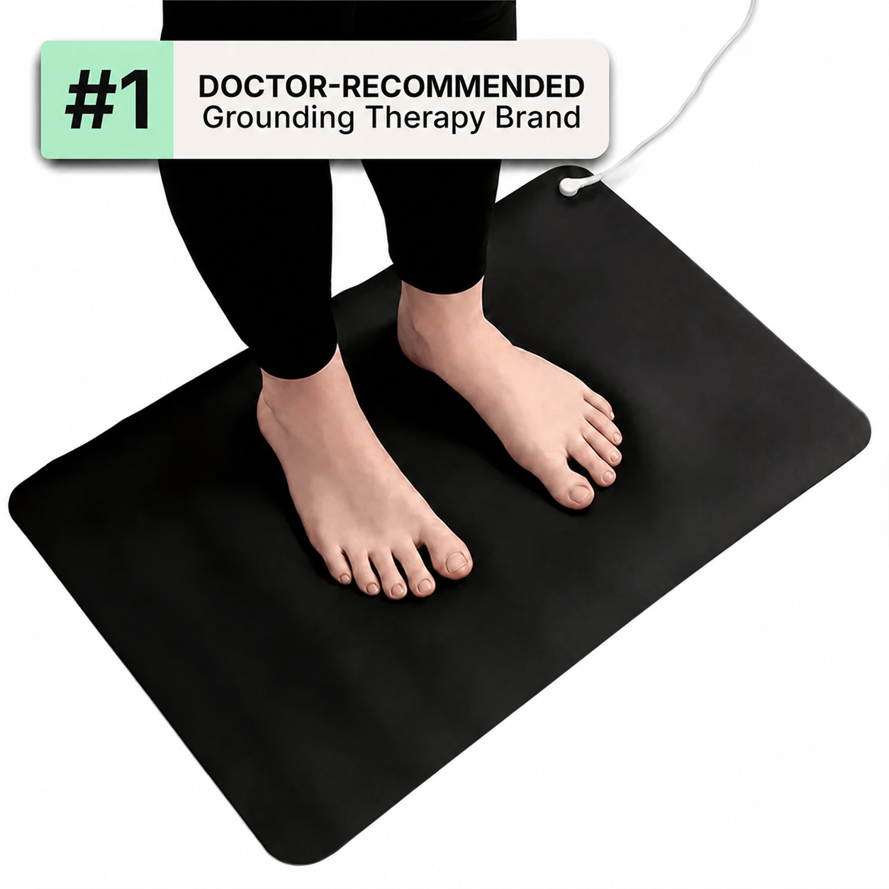 Grounding Mat for Sleep & Home – Indoor Earthing Mat with 15ft Grounding Cord, Portable Grounding Pad for Bed - image 1