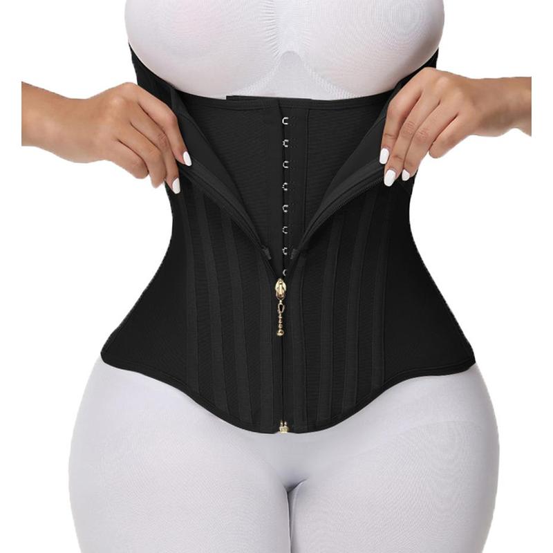 Waist Shapewear for Women Corset Sport Workout Belly Band Gym - Black - 3XL - image 2