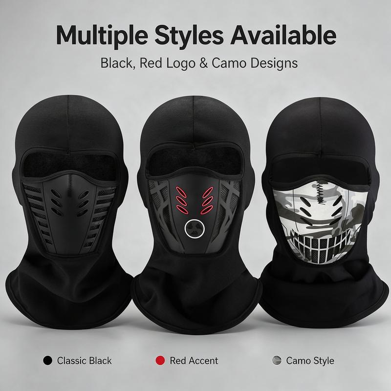 Unisex Fleece Full Face Balaclava Ski Mask - Windproof, Anti-Haze, Soft Sports & Outdoor Hat, Motorcycle Accessories for Skiing - image 5