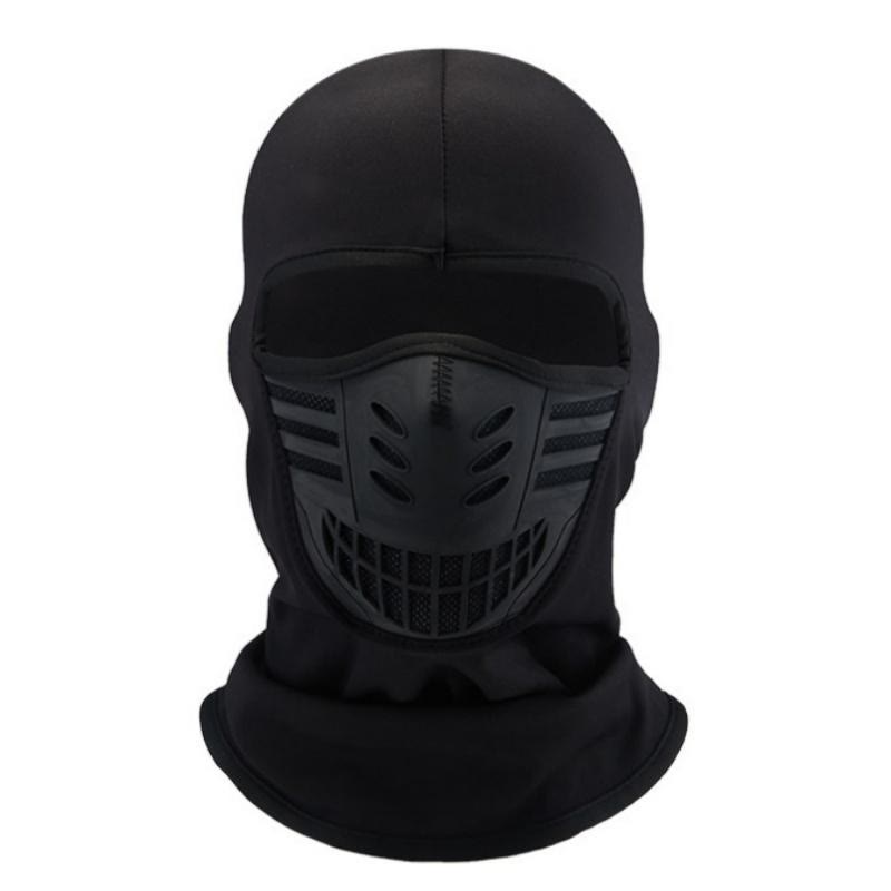 Unisex Fleece Full Face Balaclava Ski Mask - Windproof, Anti-Haze, Soft Sports & Outdoor Hat, Motorcycle Accessories for Skiing - Skull - image 9