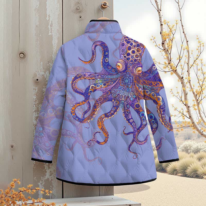 Unique Exquisite Octopus Pattern Art Print Outerwear Jackets - image 6