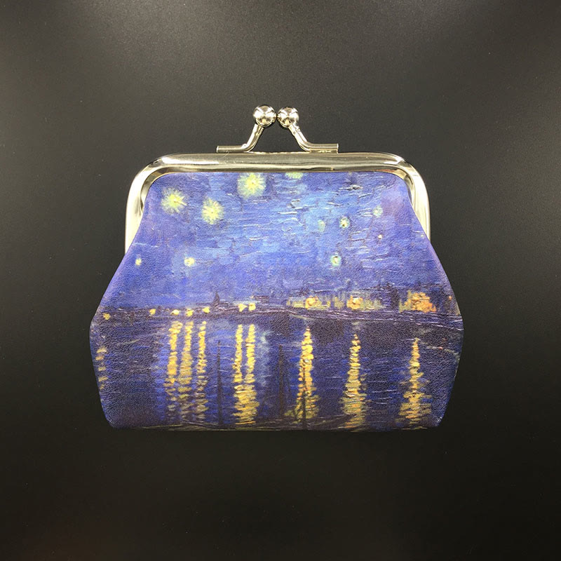 Art Vintage Oil Painting Women's Coin Purse - 7 - image 8
