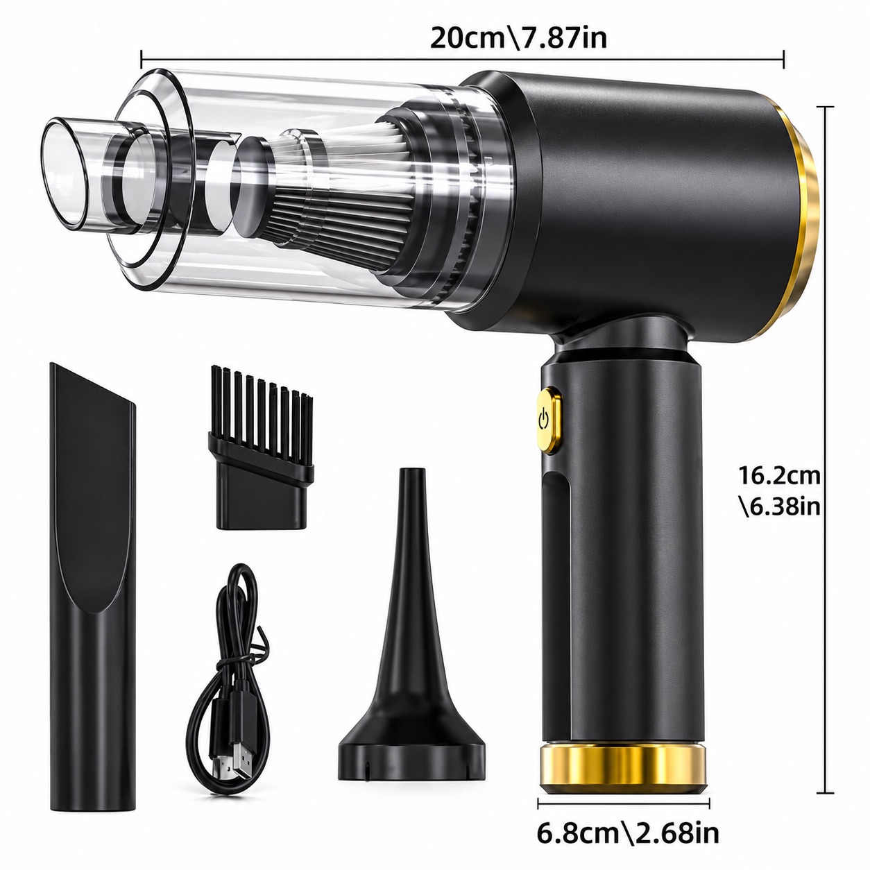 32,000Pa Powerful Cordless Car Vacuum Cleaner