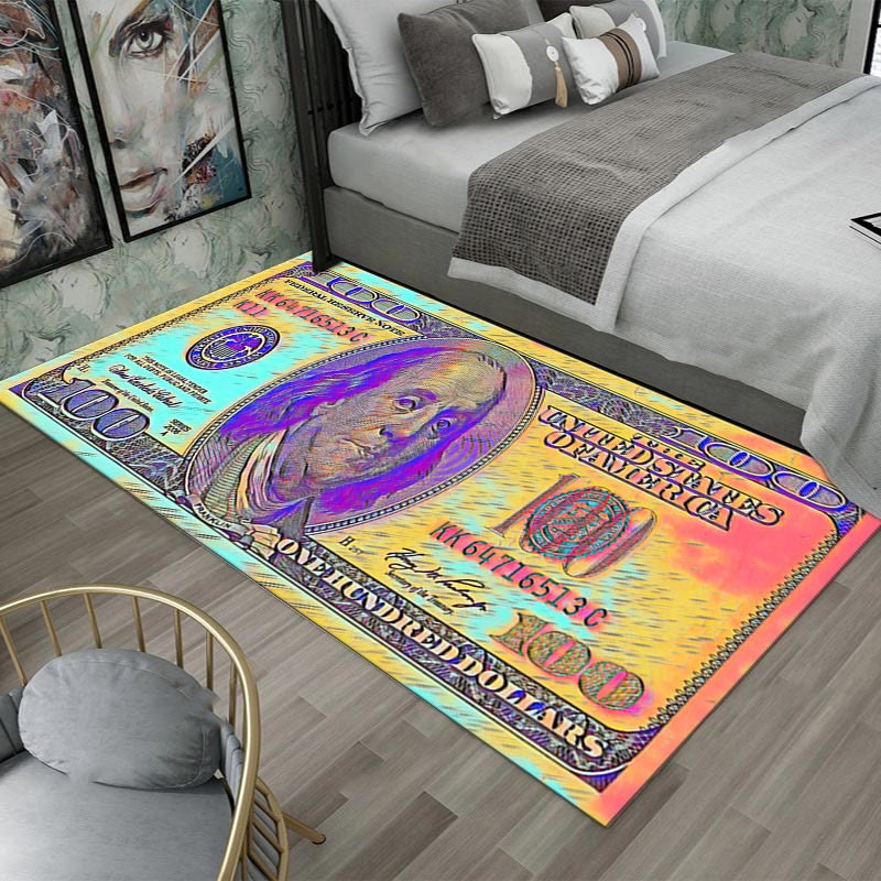 Dollar Pattern Printed Crystal Velvet Bedroom Mat - collage - 80*200cm - image 6
