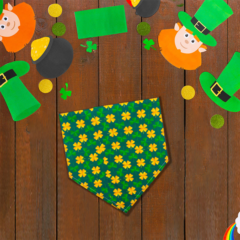St. Patrick's Atmosphere Pattern Print Dog And Cat Bandana - 7 - 42*42 - image 8