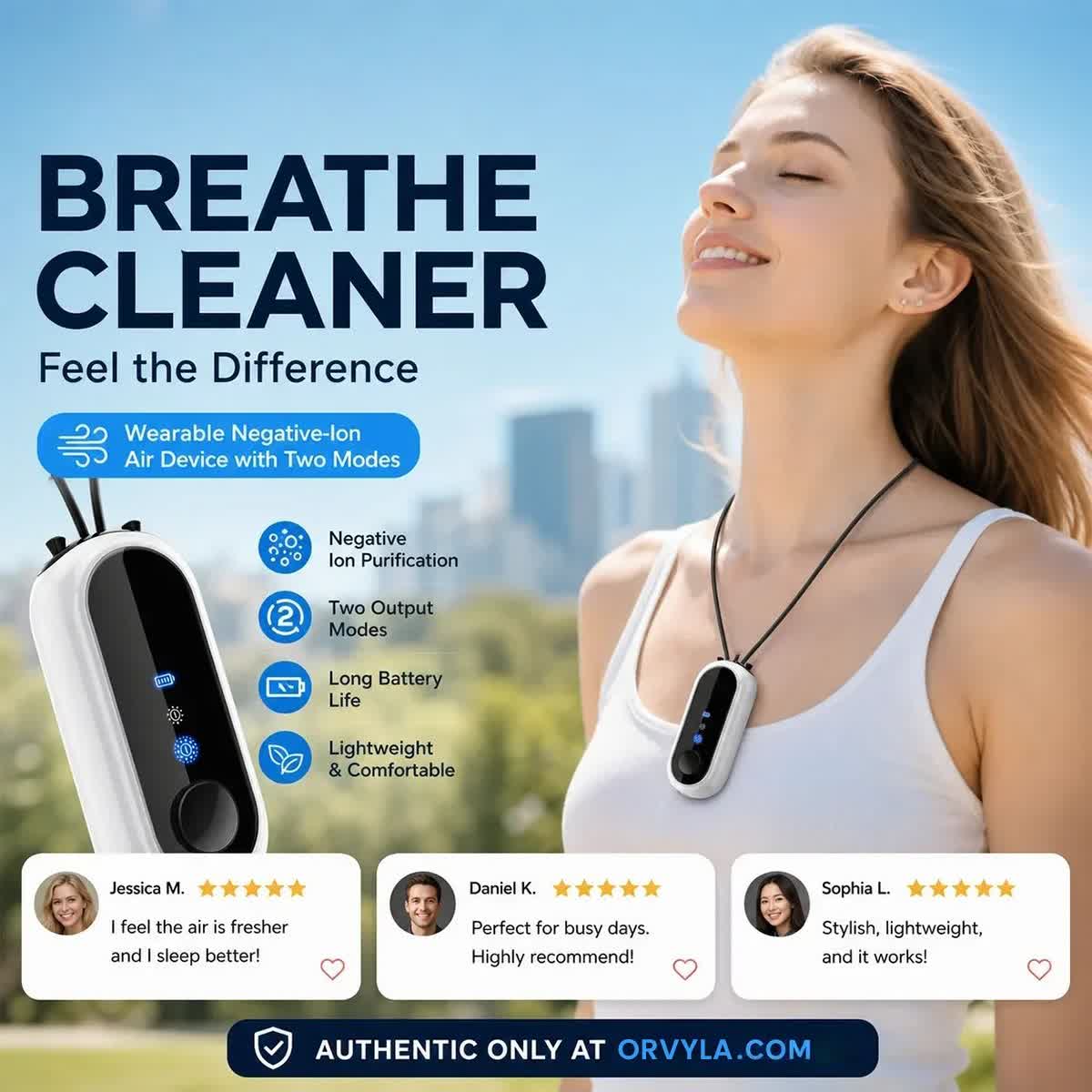 Wearable Air Purifier with Negative lon Technology - image 3