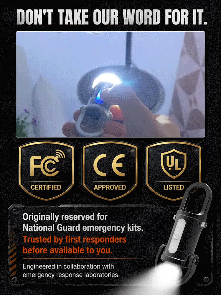 Ultra-bright keychain flashlight with mobile phone charging capability