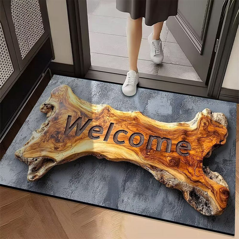 3D Visual Effect Welcome Anti-slip And Wear-resistant Floor Mat - 3 - 60*90cm - image 3