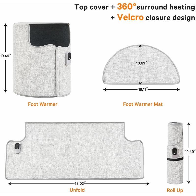 Electric Foot Warmer for Seniors – 360° Surround Heating, Adjustable Temperature, Cozy Leg & Foot Heating - image 5