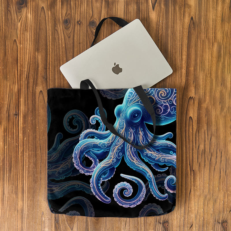 Vintage Wise Ocean Octopus Art Print Bag - image 3