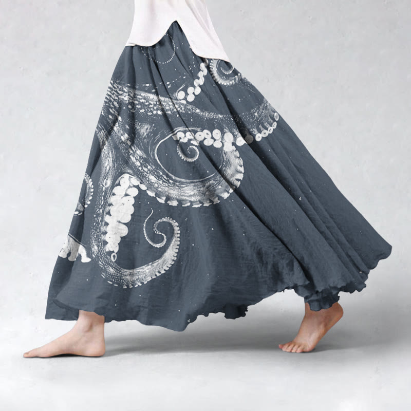 Three-dimensional Creative Octopus Skirt - Navy Blue - 5XL - image 4
