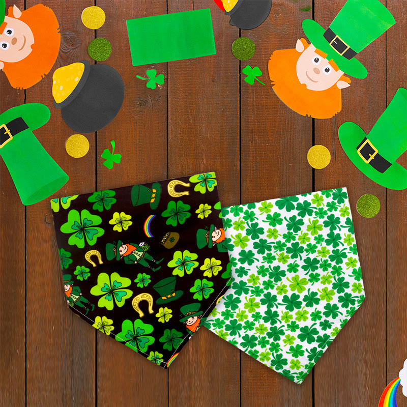 St. Patrick's Atmosphere Pattern Print Dog And Cat Bandana - image 4