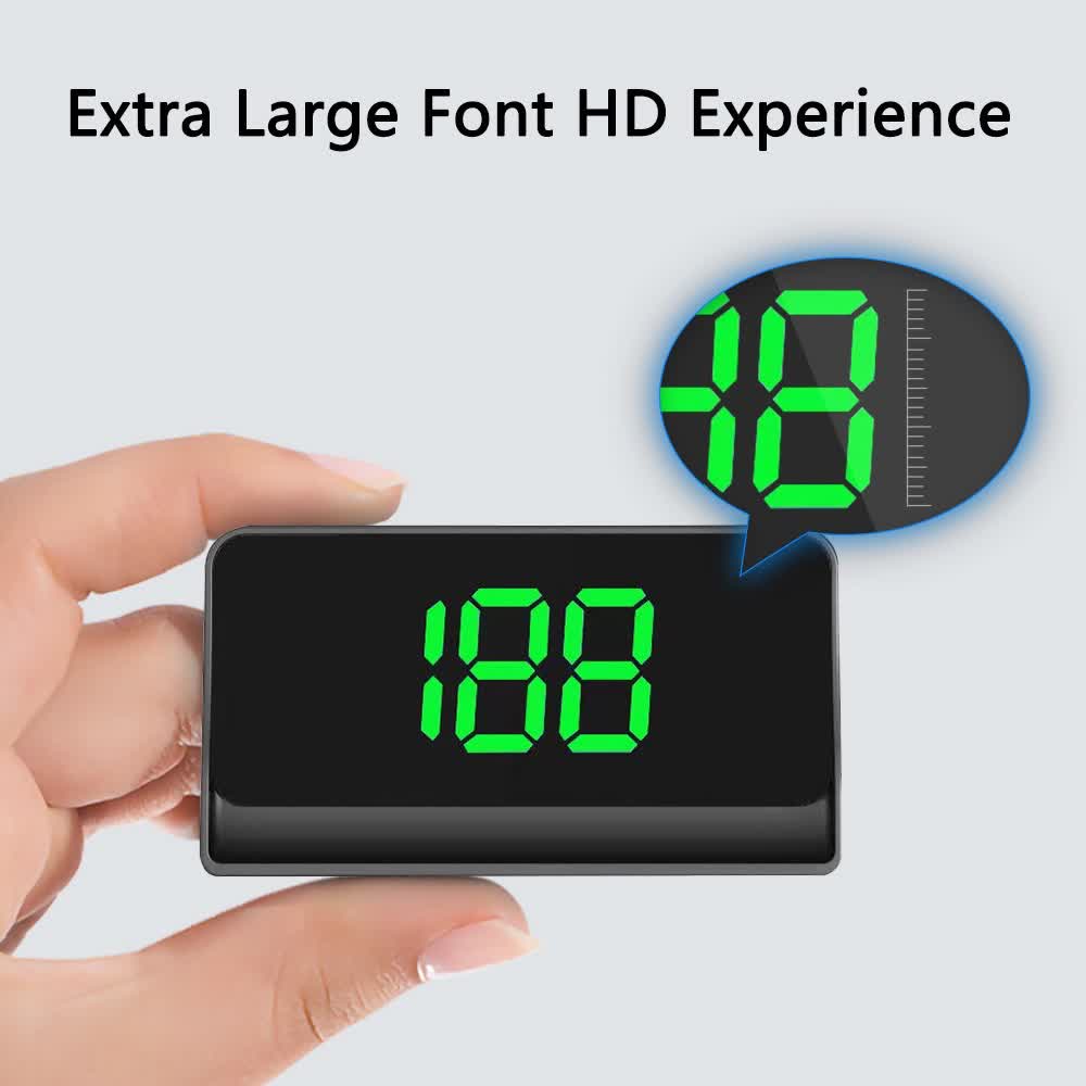 GPS HUD Speedometer for Cars – Large MPH Display, Auto Brightness, USB Plug & Play - image 4