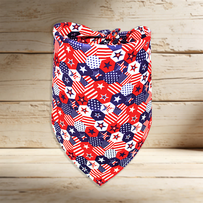 American Independence Day Pattern Print Cat And Dog Bandana - 8 - 42*42 - image 9