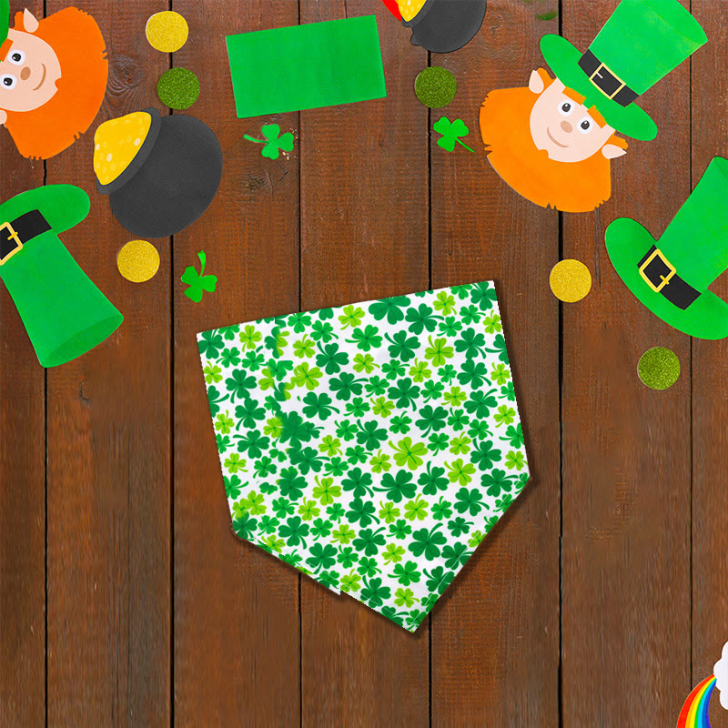 St. Patrick's Atmosphere Pattern Print Dog And Cat Bandana - 6 - 42*42 - image 11