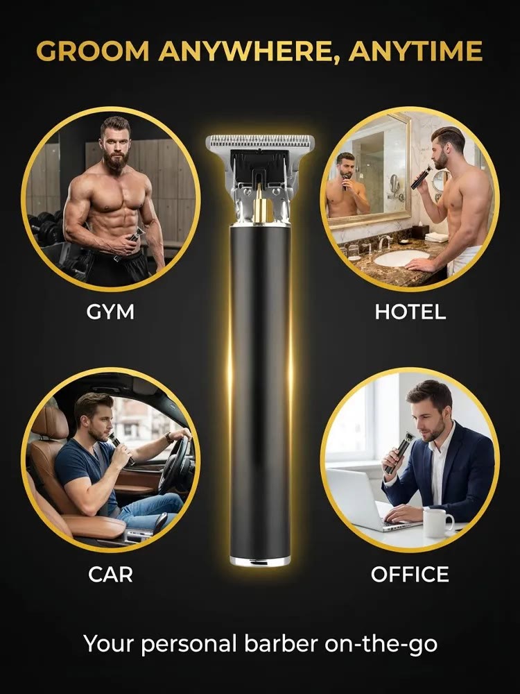 Silent and no-stuck hair Electric oil-cut carving hair clipper - image 6