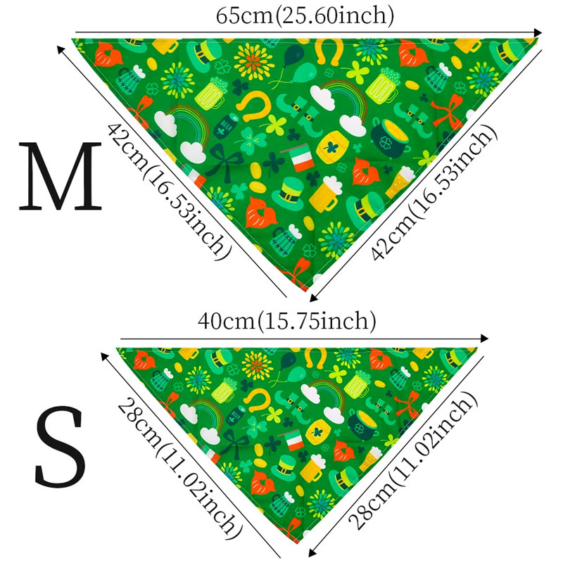 St. Patrick's Atmosphere Pattern Print Dog And Cat Bandana - image 13