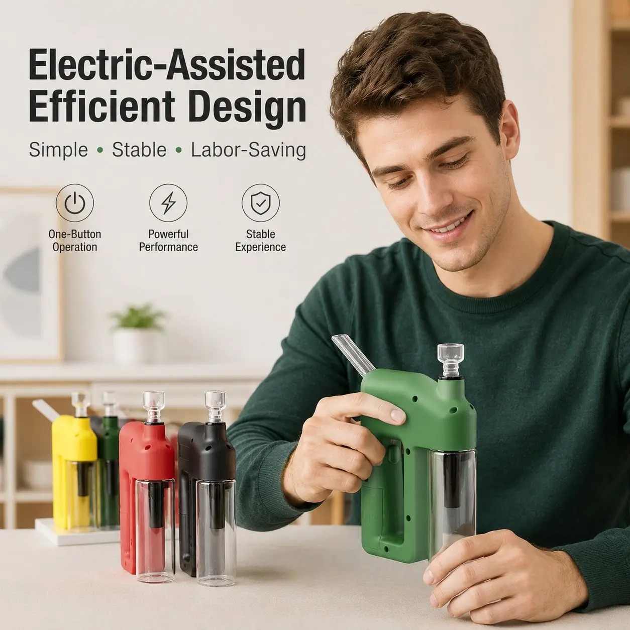 LAST DAY 50% OFF - PORTABLE HANDHELD ELECTRIC FILTRATION DEVICE COMPACT GLASS CHAMBER DESIGN WITH ELECTRIC - image 6