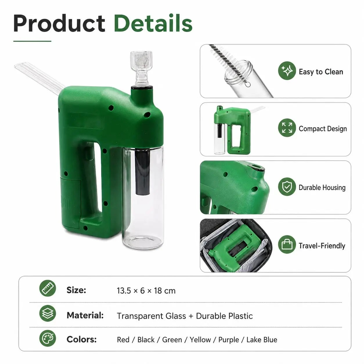 LAST DAY 50% OFF - PORTABLE HANDHELD ELECTRIC FILTRATION DEVICE COMPACT GLASS CHAMBER DESIGN WITH ELECTRIC - image 14